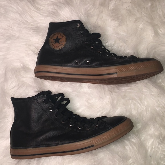 black and brown converse